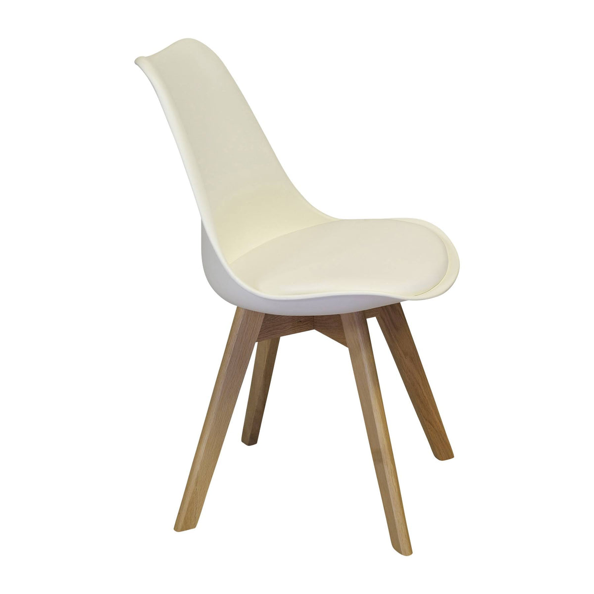 White Mid Century Modern Dining Chair U8631