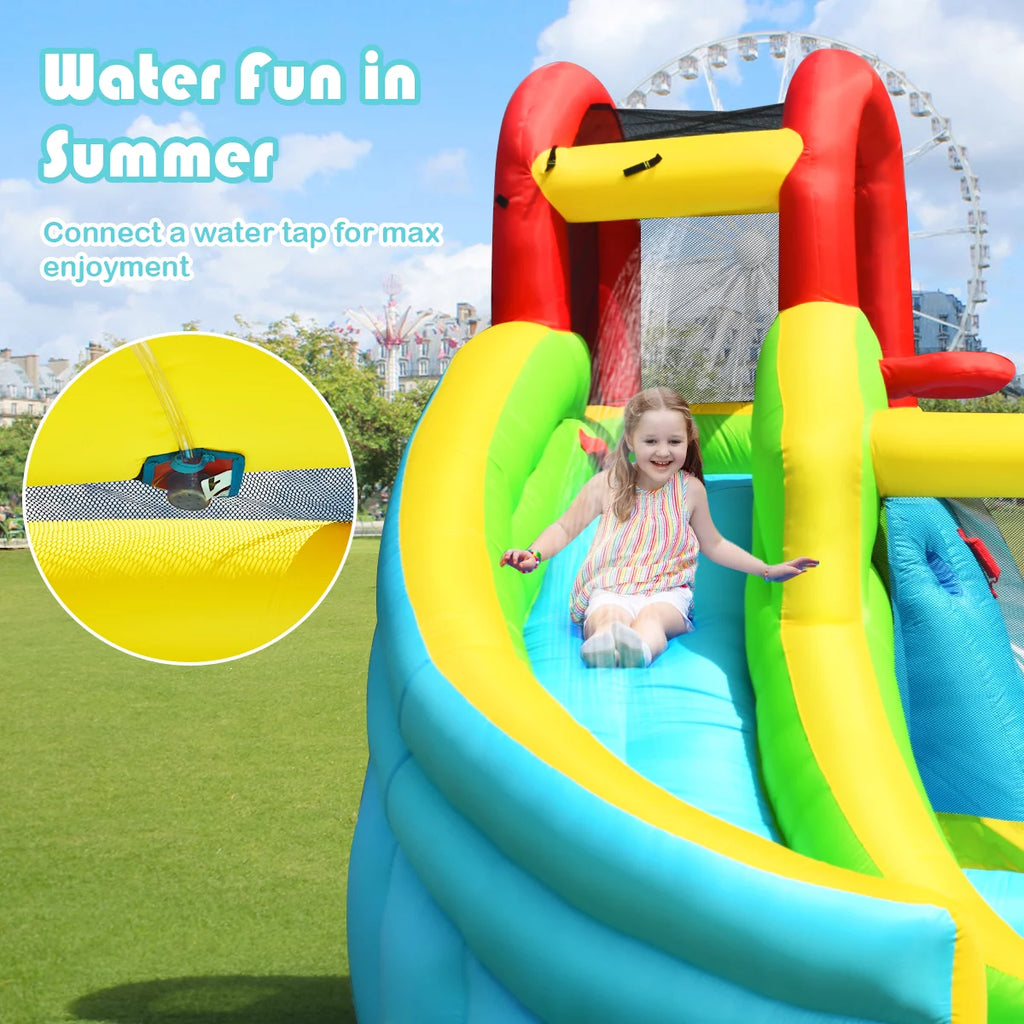 Inflatable Kids Water Slide Bounce House Splash Pool A111011