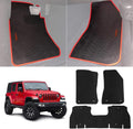 All Weather Rubber Floor Liners for Jeep Wrangler JL U929