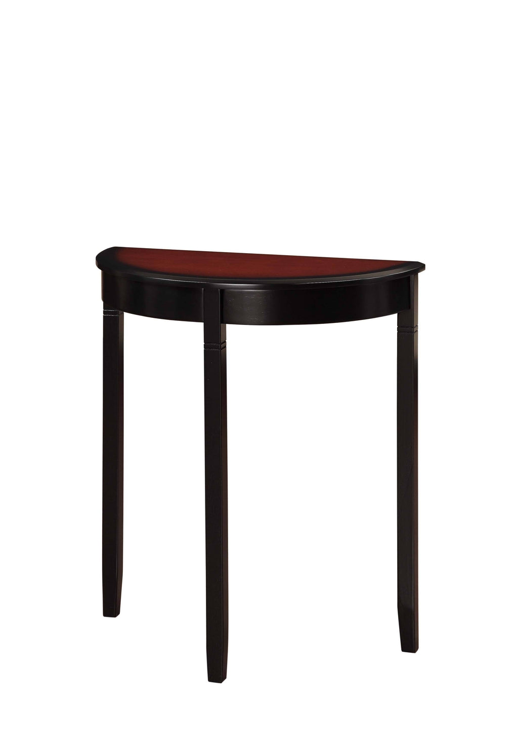 Black Cherry Demi Lune Console Table O2943