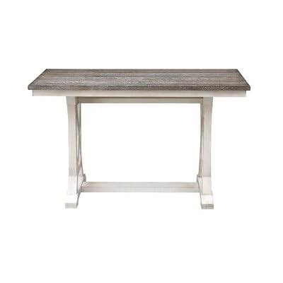 Cream Brown Solid Wood Dining Table N744702