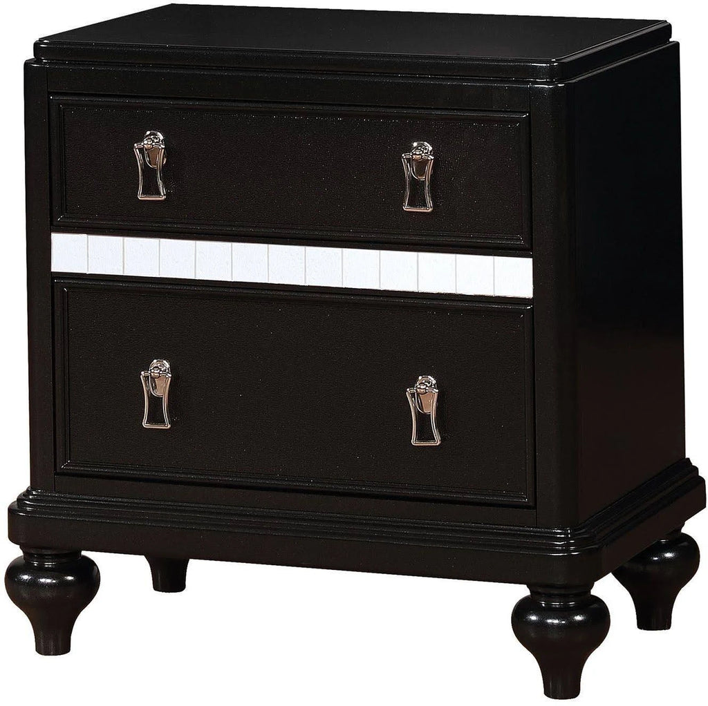 Black Nightstand D16105