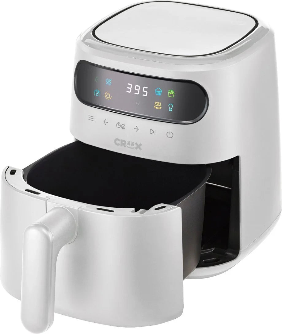3-qt. Digital Air Fryer Kit with TurboCrisp - White T17615