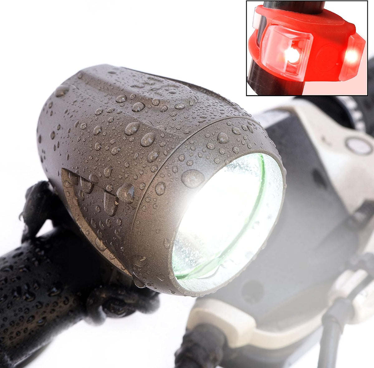 1200 Lumen Rechargeable Bike Headlight with 6400mAh Battery X119