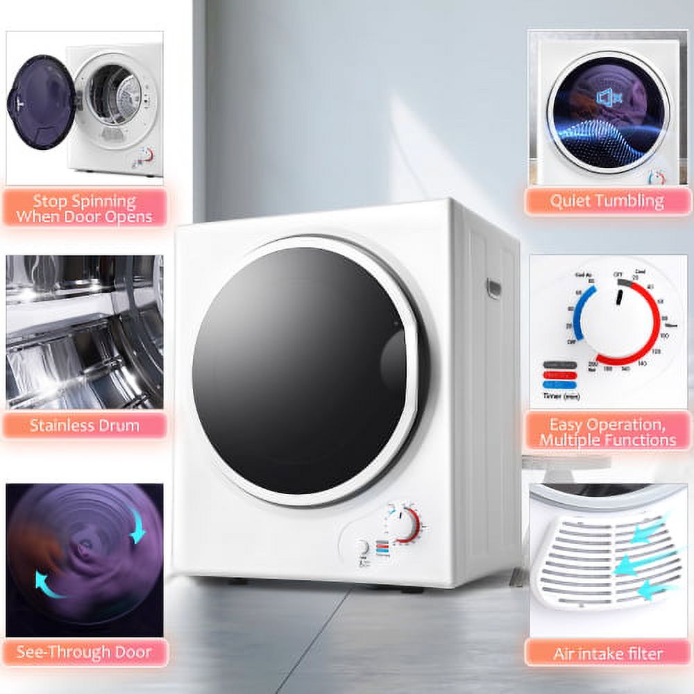 Electric Portable Clothes Dryer with Easy Knob Control O661937
