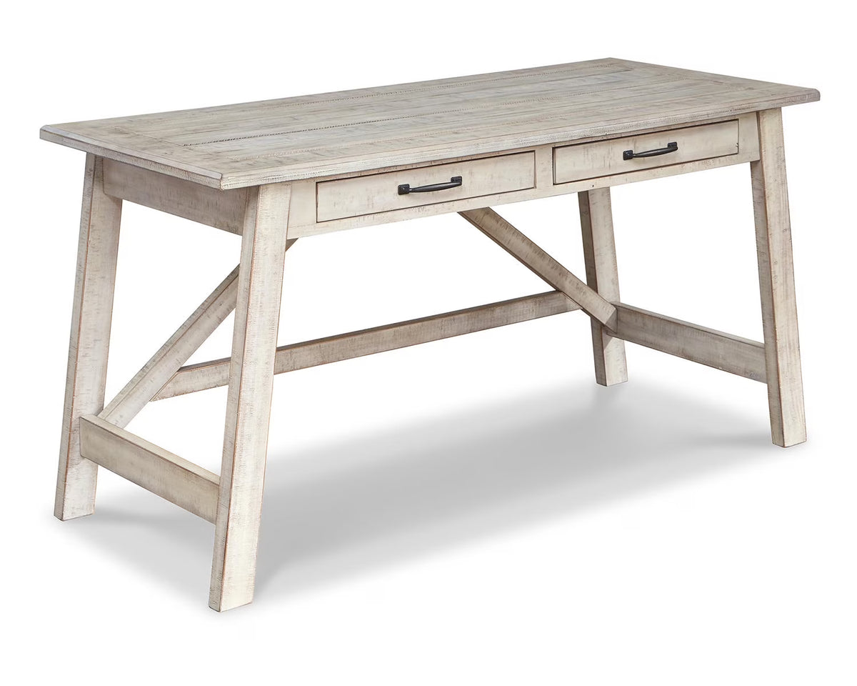 Whitewash 2 Drawer Desk I7016