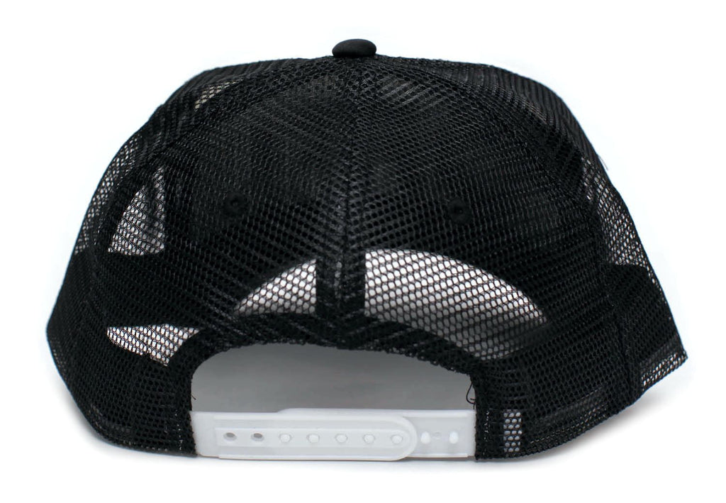 Black/White Truckers Cap Hat K3593