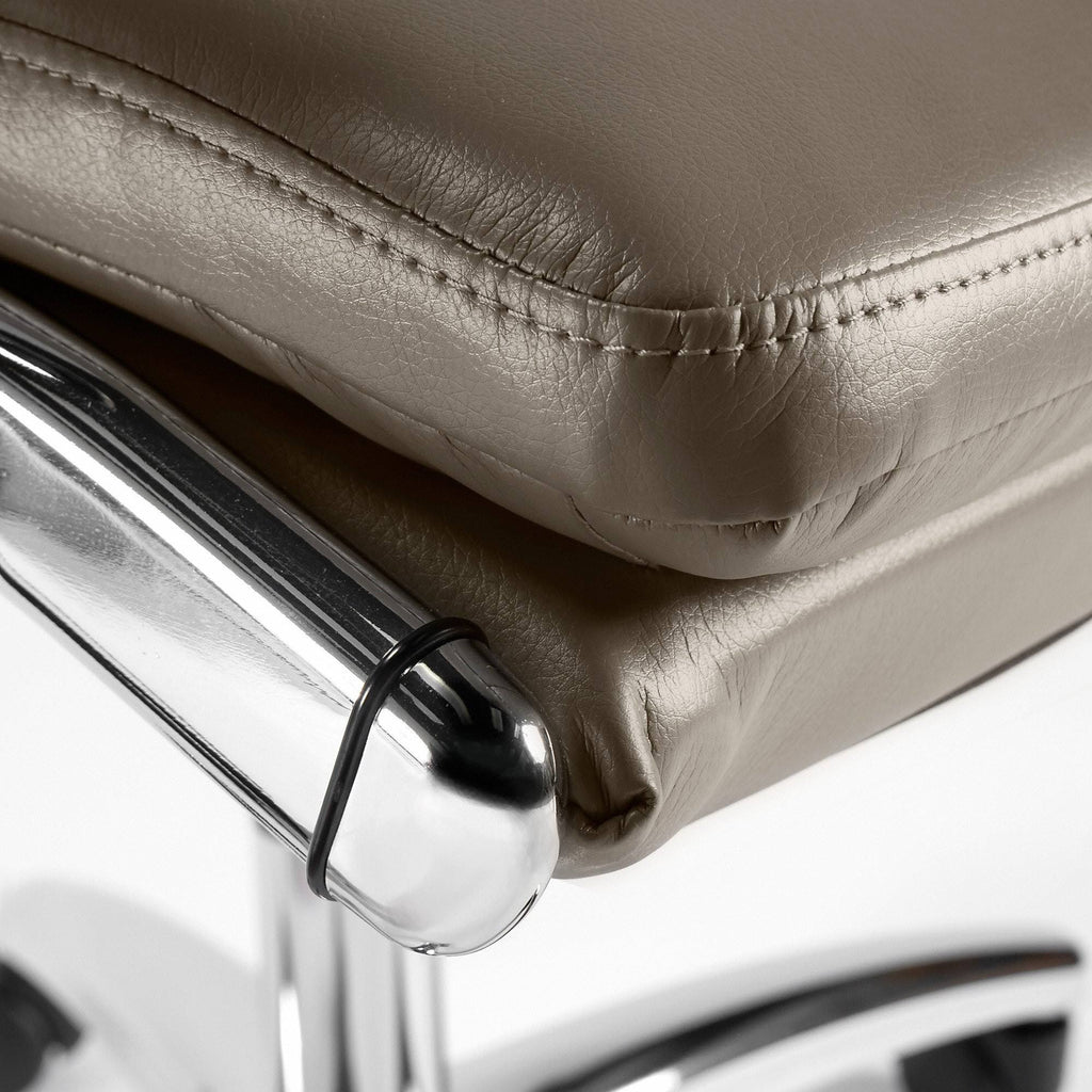 Washed Gray Leather Executive Office Chair V632502