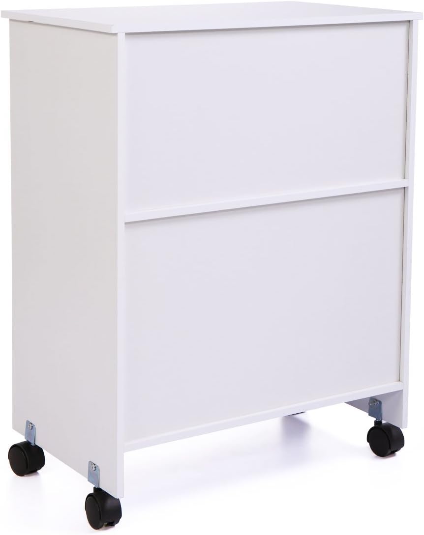 Wood Kitchen Storage Cabinet Cart Hutch Pack of 2 H495