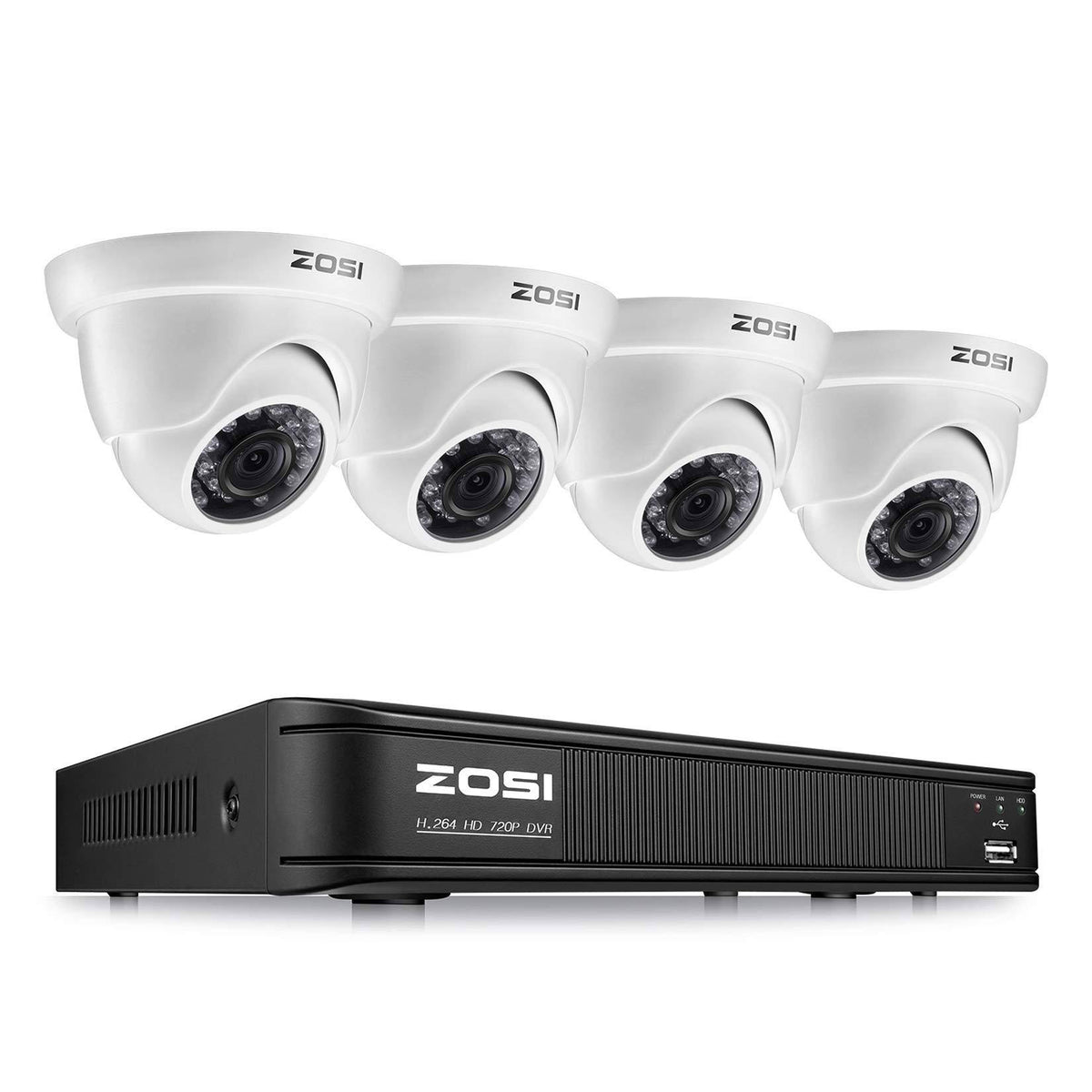 8-Channel HD-TVI 720p Security Camera System with DVR Z168
