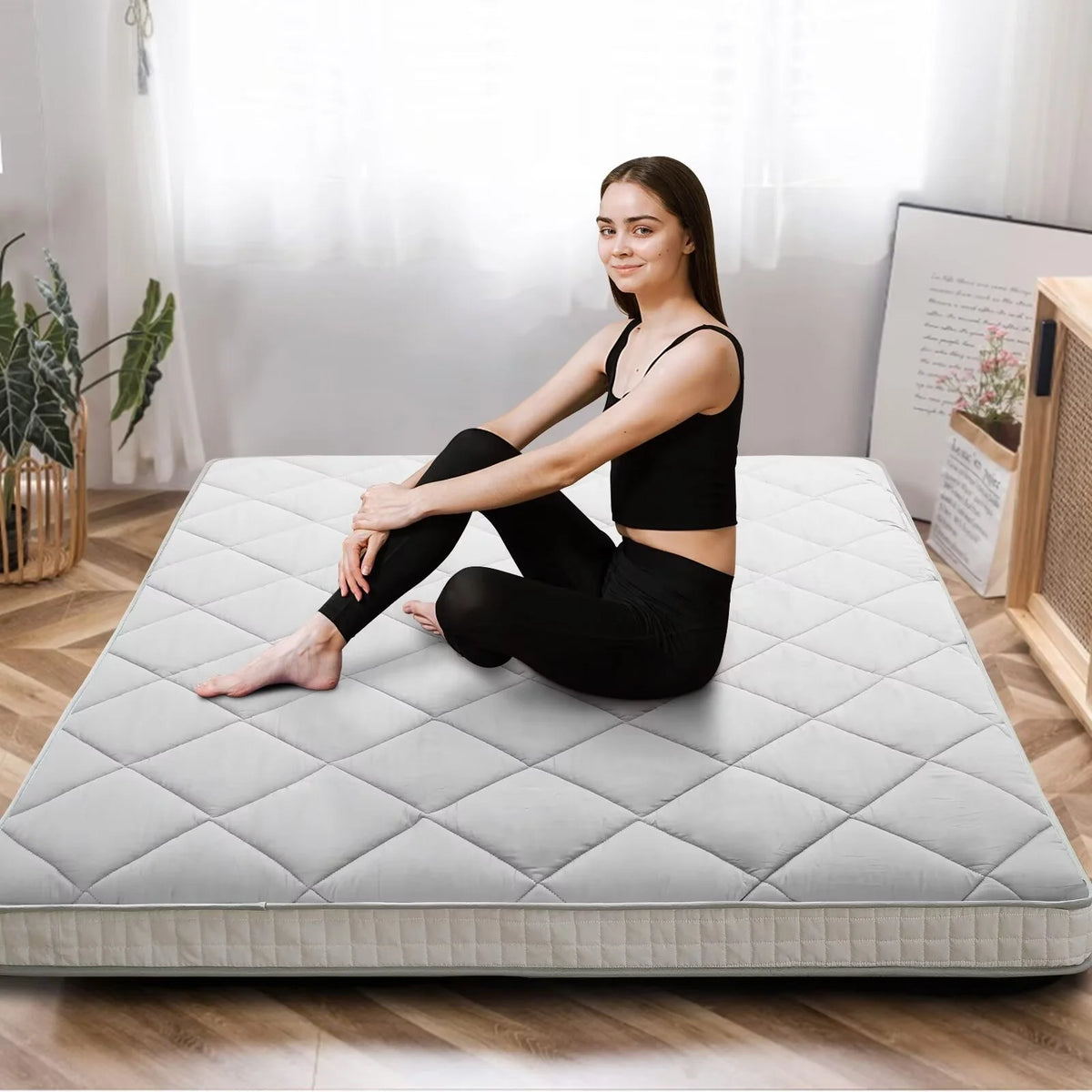 Folding Floor Mattress Twin Size V4645