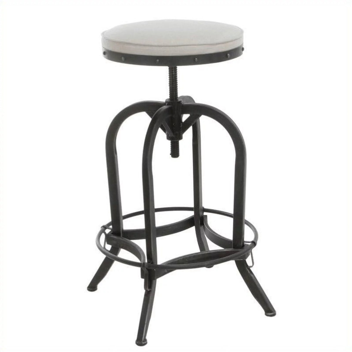 26" Off White Swivel Bar Stool X47438