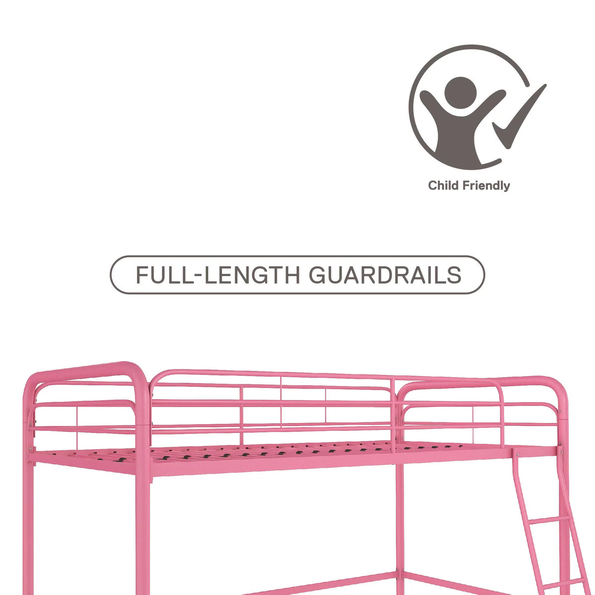 Twin Metal Loft Bed X827584
