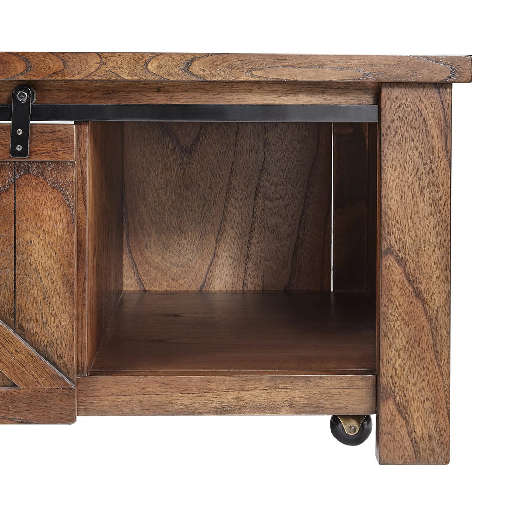 Brown Cherry Finish Cocktail Table Z72602