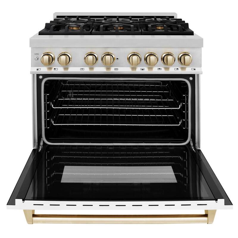 36 in. 6 Burner Dual Fuel Range in Stainless Steel U19160