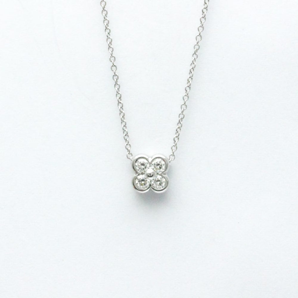 Platinum Diamond Bezel Set Necklace A580244