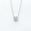 Platinum Diamond Bezel Set Necklace A580244