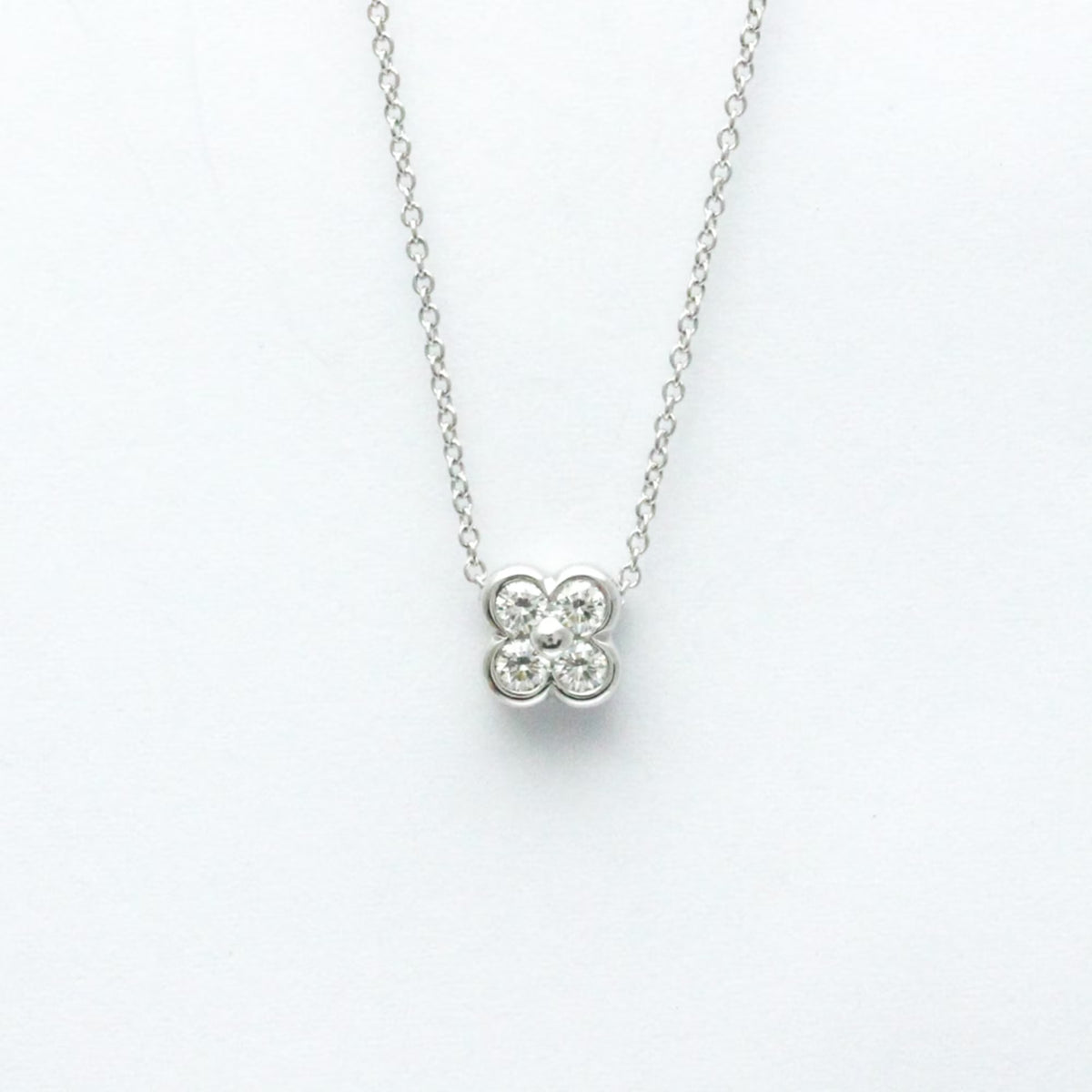 Platinum Diamond Bezel Set Necklace A580244