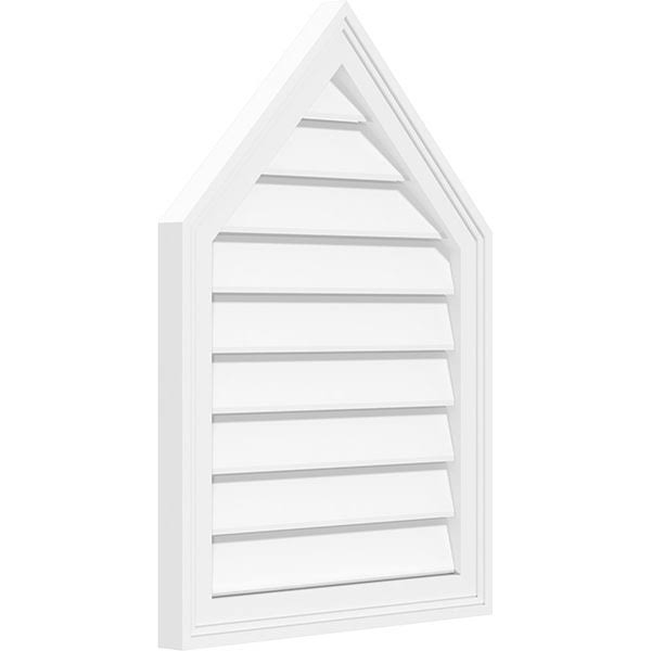Peaked Top Surface Mount PVC Gable Vent E925133