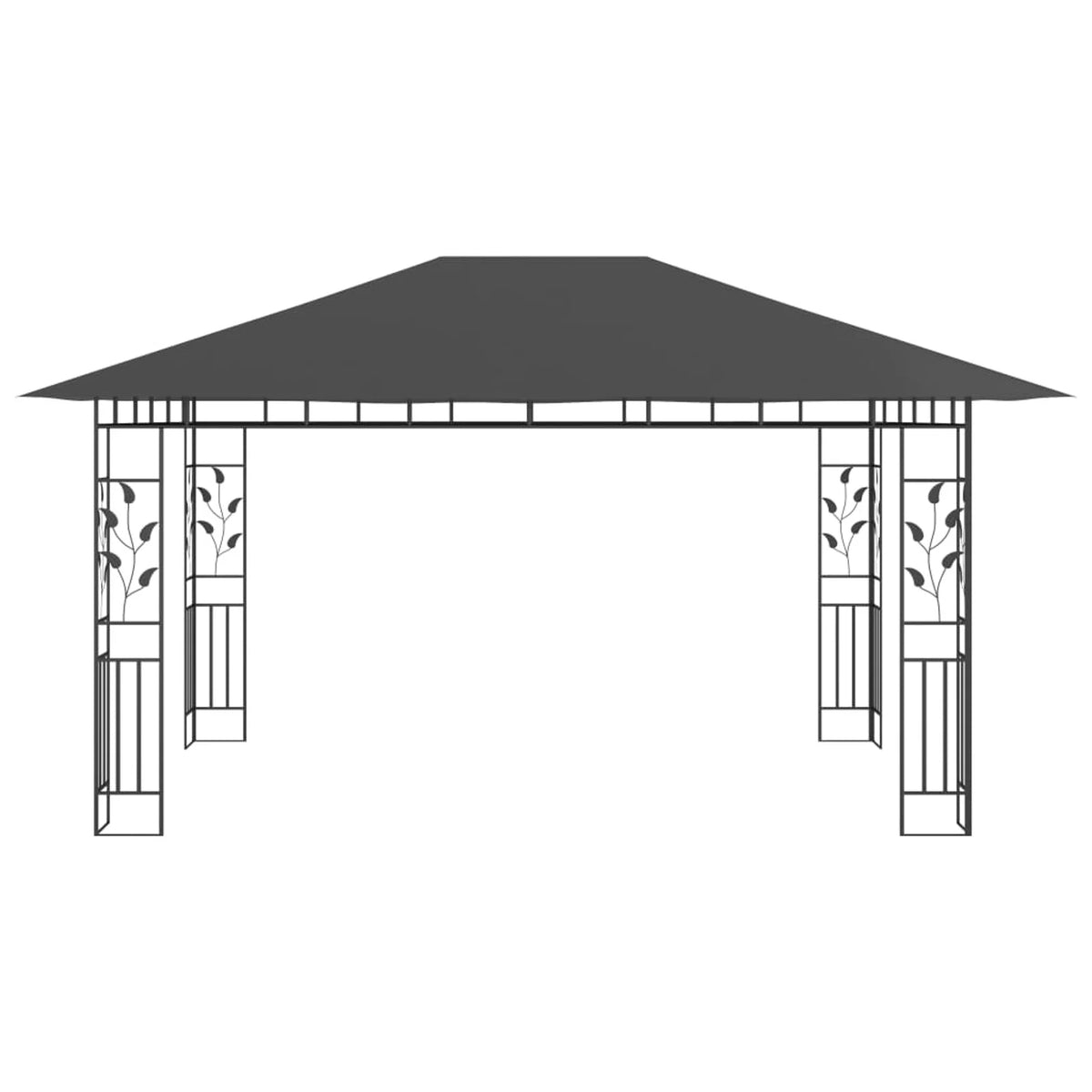 Canopy Patio Net 13.1'x9.8'x9' Mosquito Net with Sun Canopy Party Tent L31668