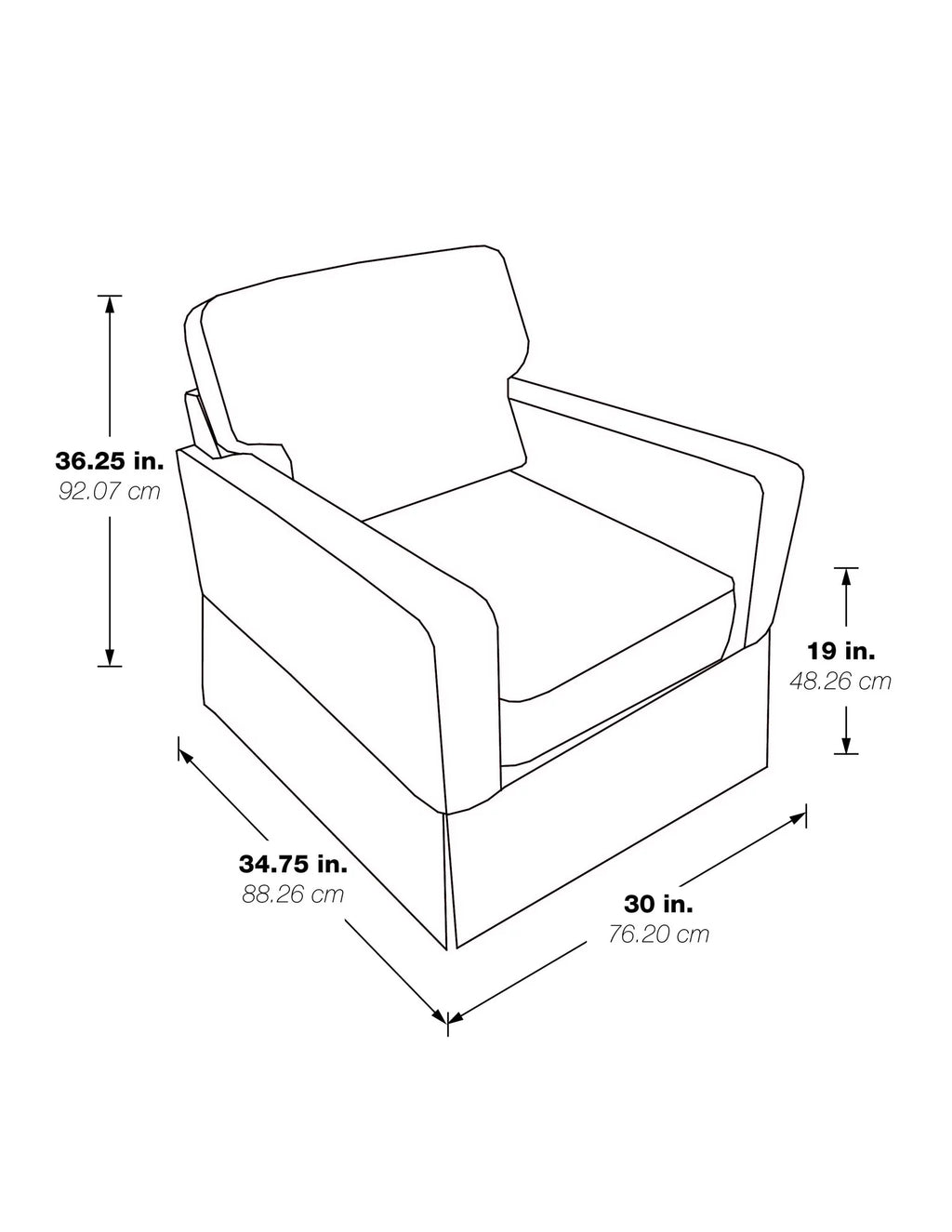 Ivory Fabric Upholstered Armchair W51605