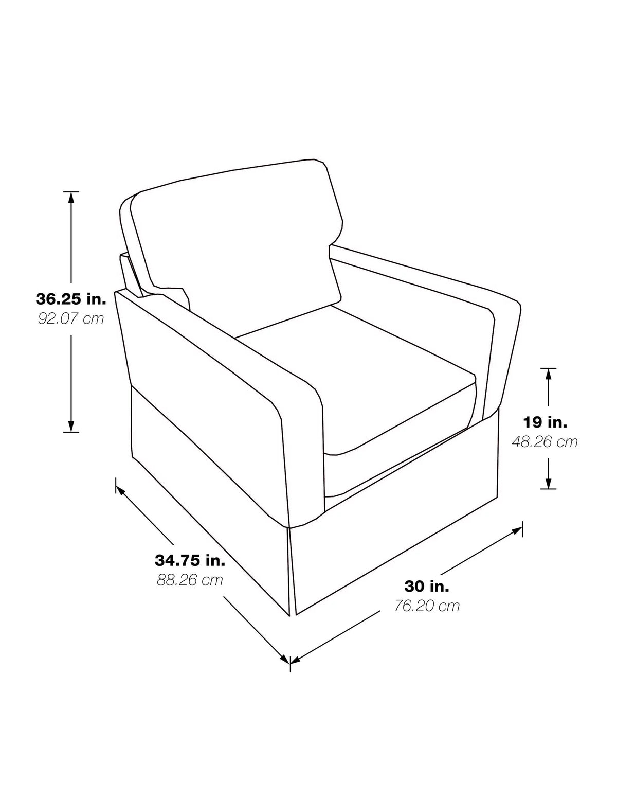 Ivory Fabric Upholstered Armchair W51605