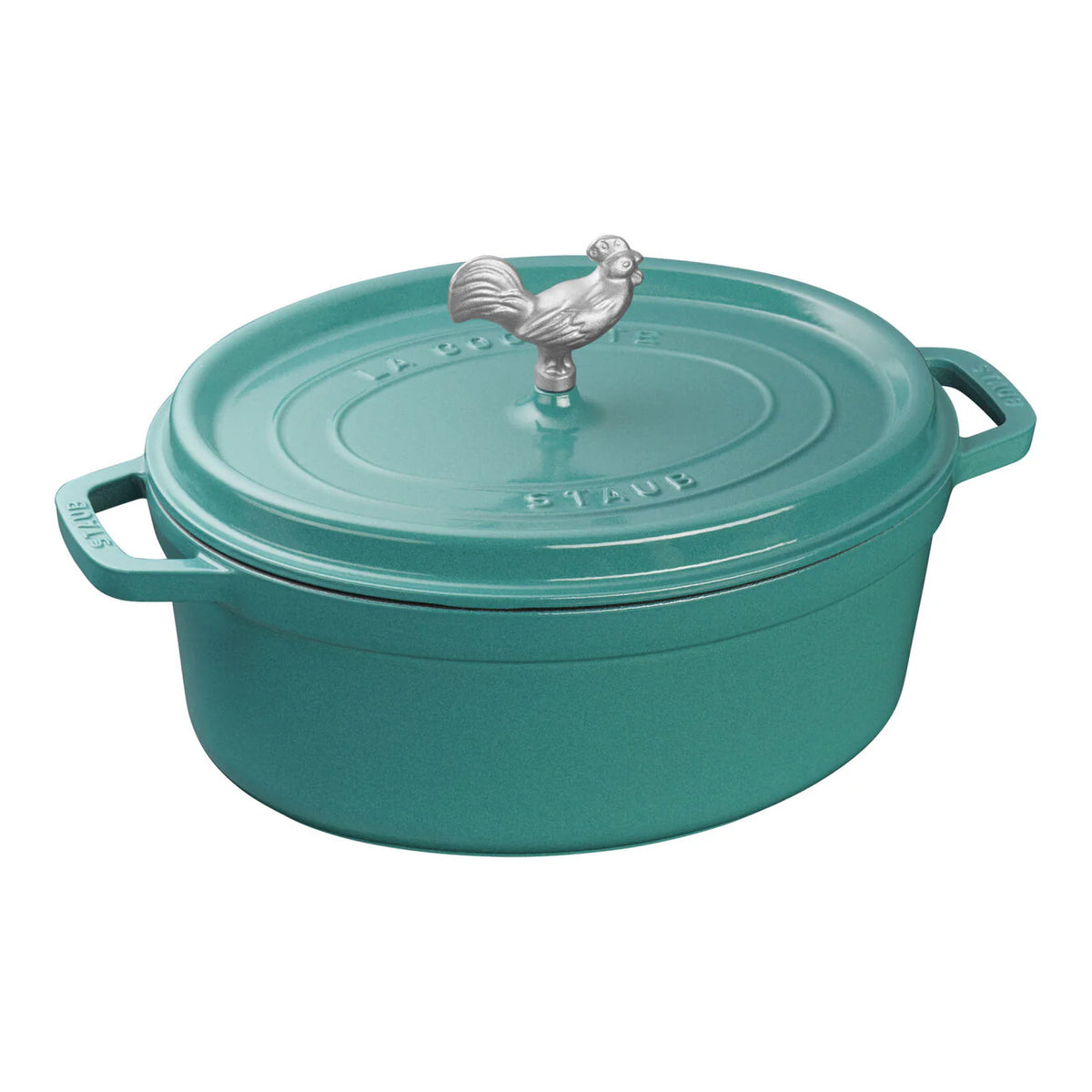 5.75 Qt Cast Iron Dutch Oven Turquoise Z977
