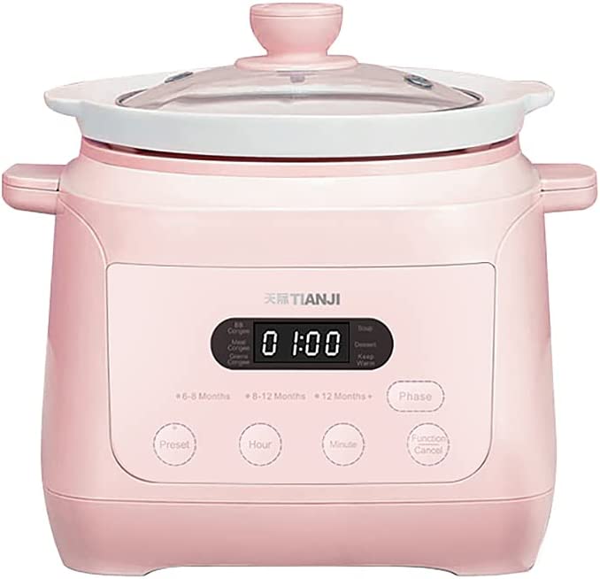 1.3L Pink Ceramic Slow Cooker A50687