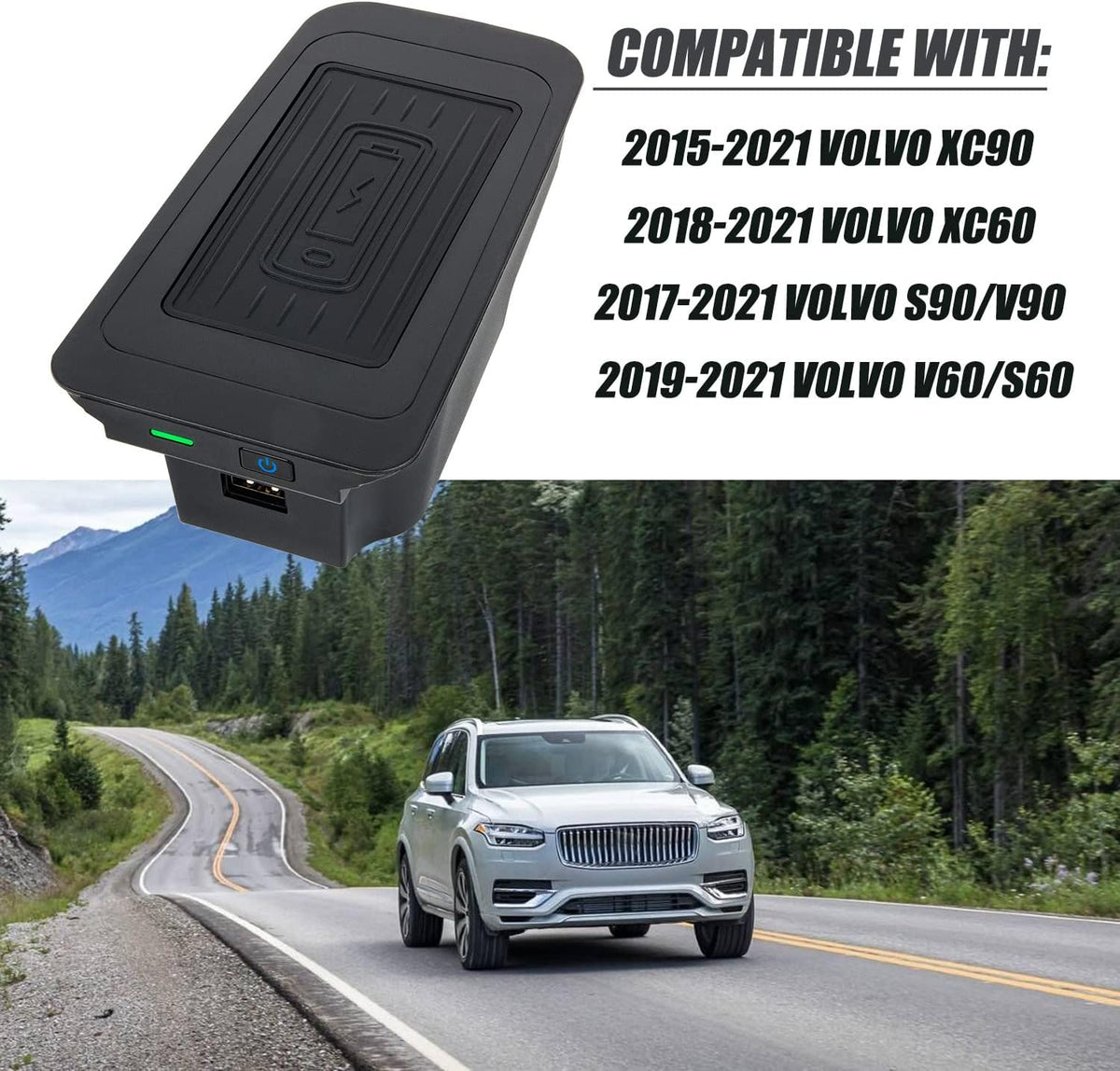 Wireless Car Phone Charger Pack of 2 T370