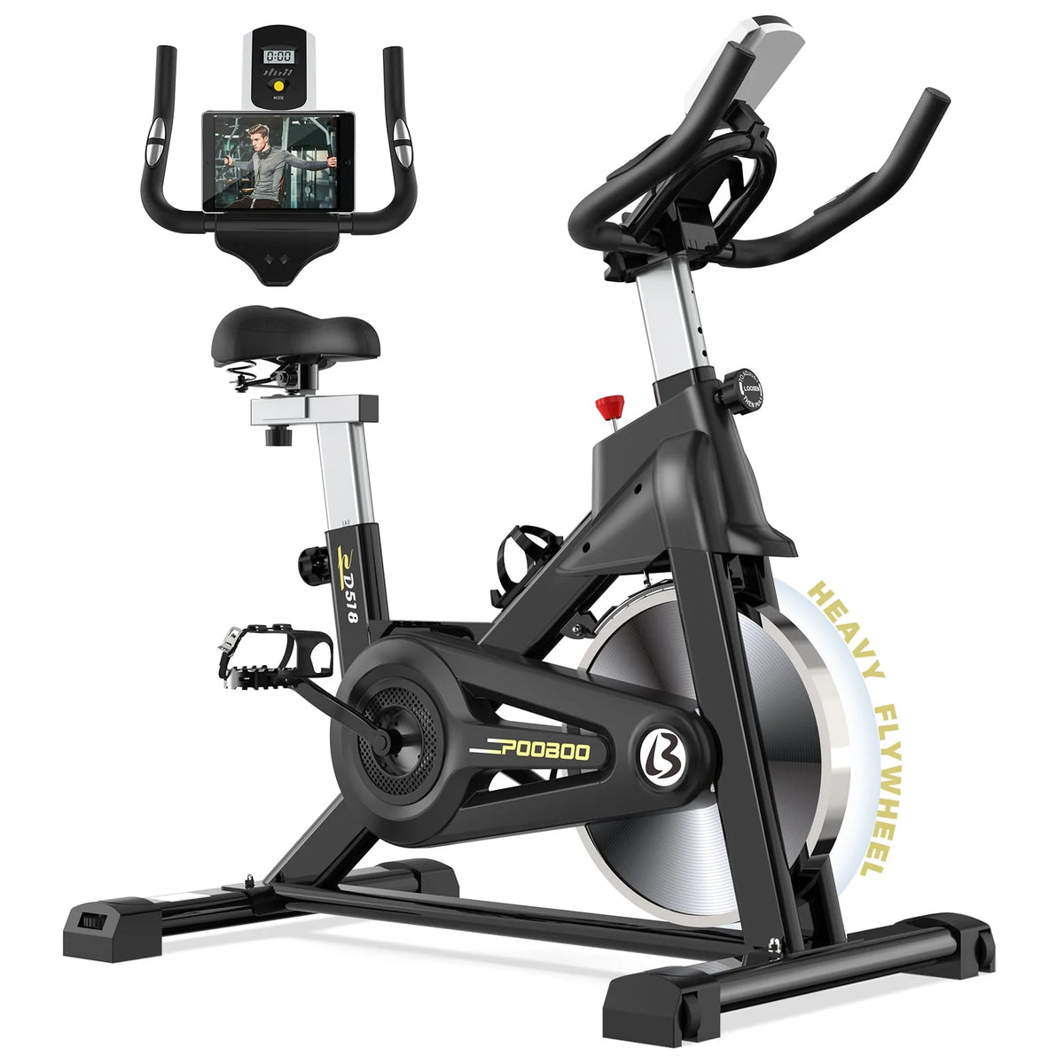 Magnetic Stationary Exercise Bike Blue S7960