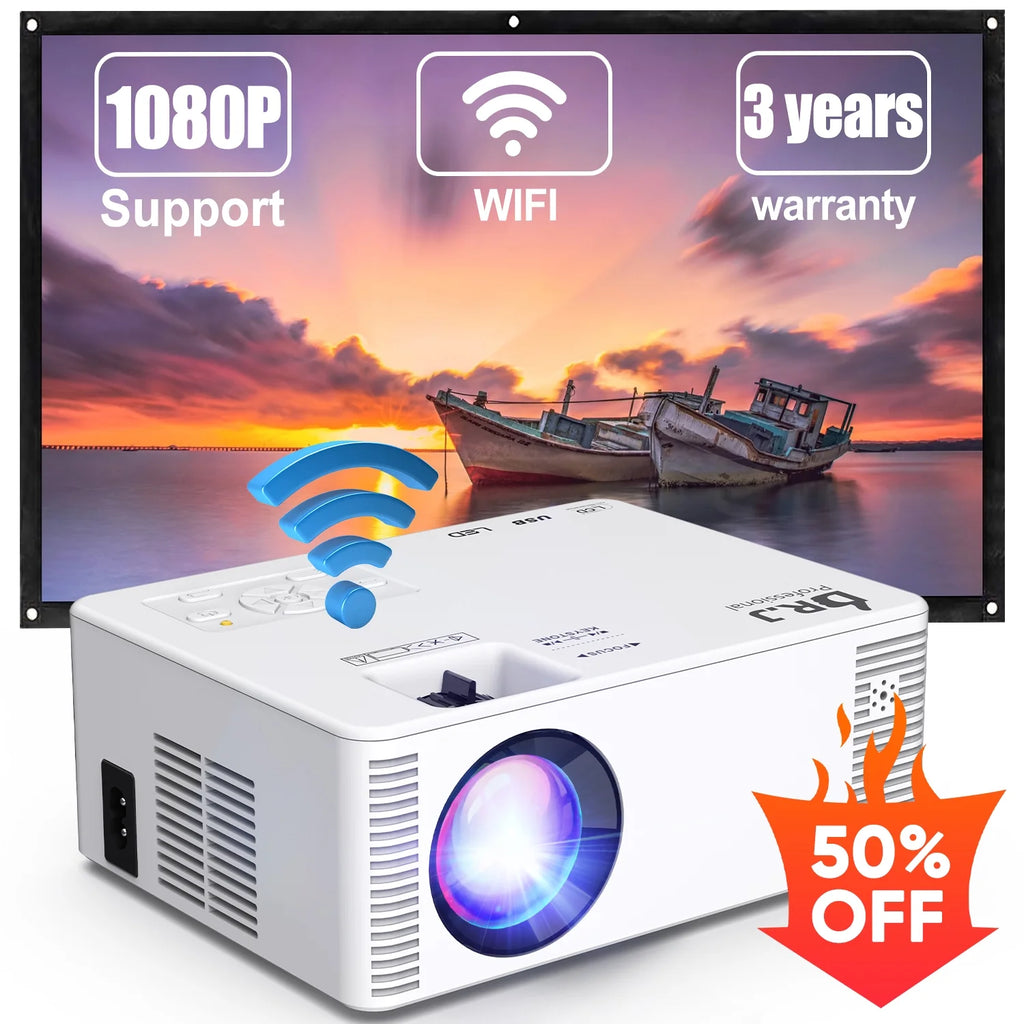 Mini Projector with WIFI Portable 1080P K990011