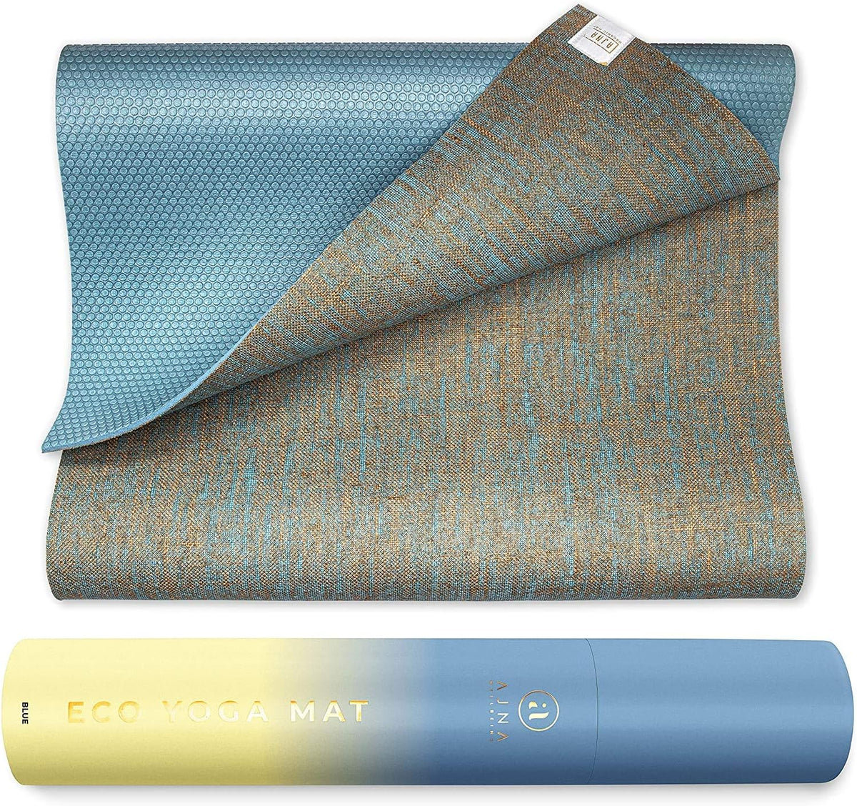 Organic Jute Yoga Mat with Carrying Strap, 72 Inch, 5mm, Pack of 2 G8005