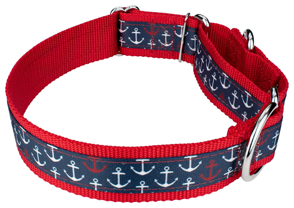 Nylon Martingale Adjustable Dog Collar, 1 1/2 inch, Large N4330