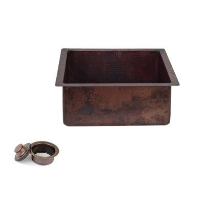 Copper Rectangle Kitchen Sink with Disposal Drain F731148