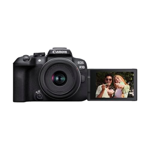 Mirrorless Camera with Lens, Tripod and Microphone, 24.2 Megapixel, 4K Video, Black R981