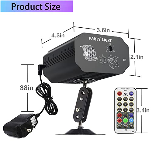 Sound Activated Party Lights with Remote Control M8925