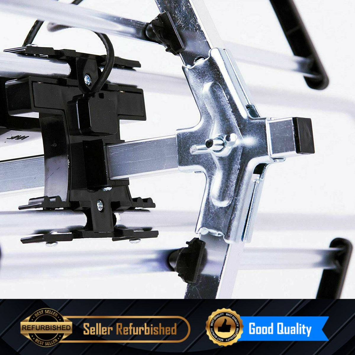 Refurbished Outdoor TV Antenna Up to 200 Miles with Motorized 360 Degree Rotation C4237