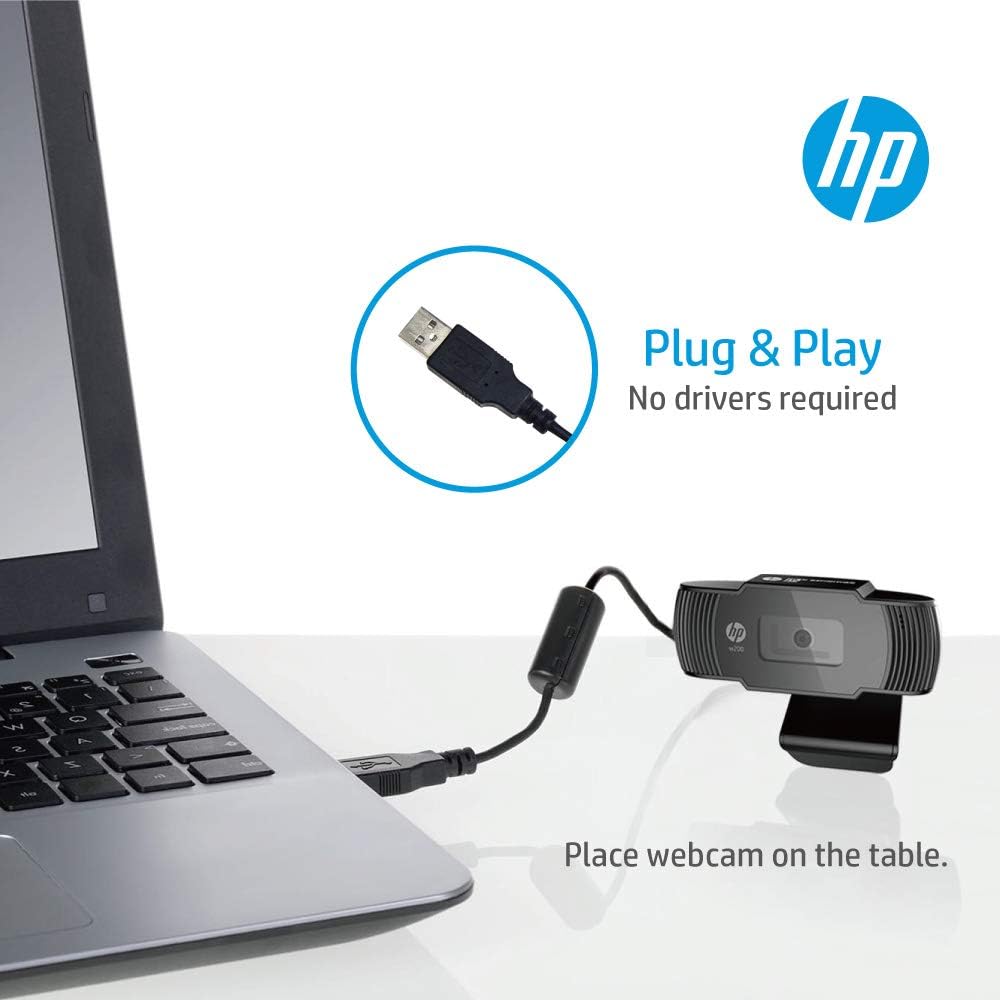 720P HD Webcam with Built-in Microphone D722883