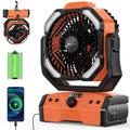 Camping Fan with LED Lantern T5539