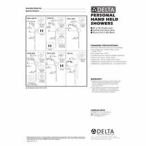 Wall Mount Hand Shower Chrome J176997