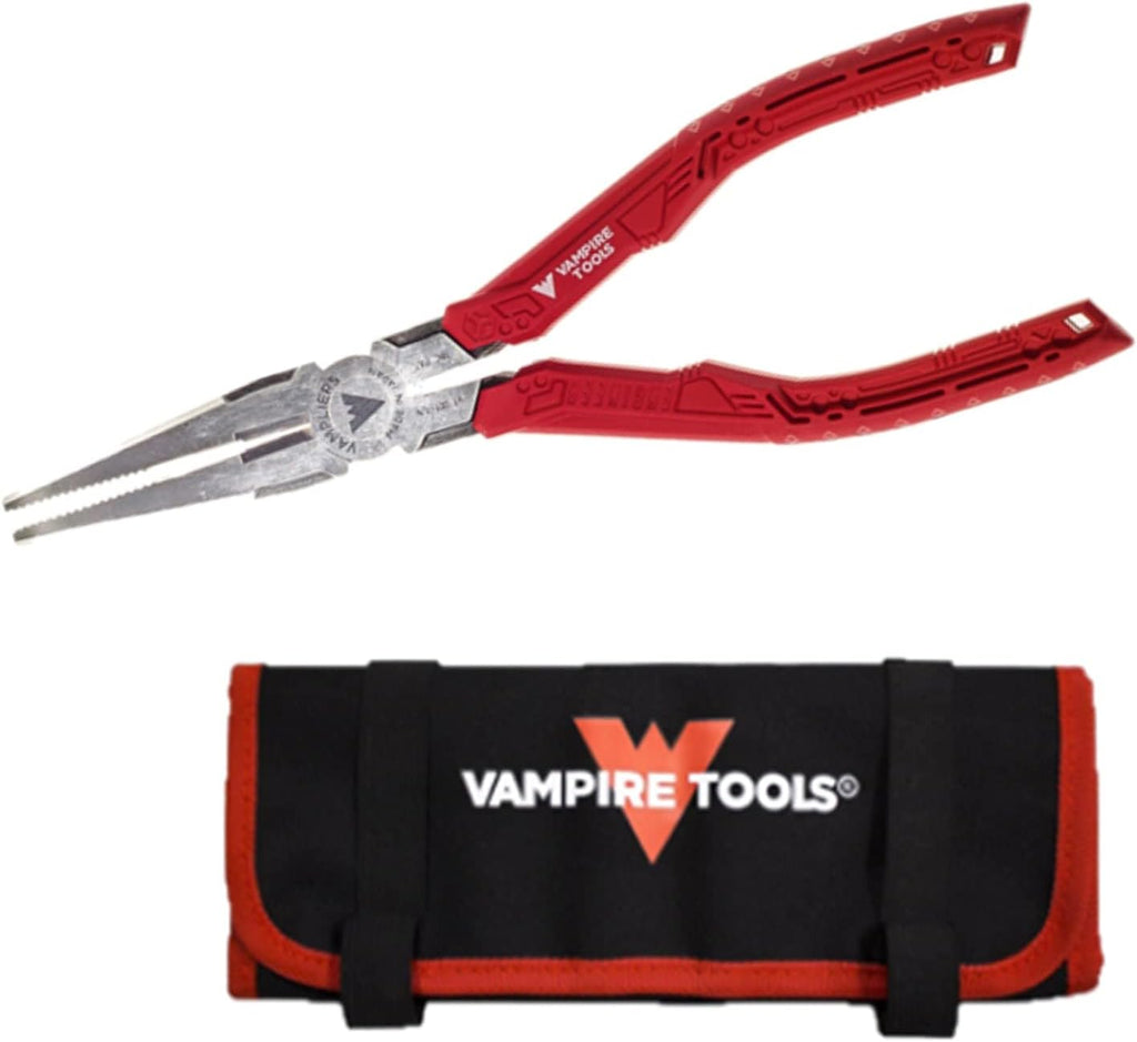 Long Nose 7.5" Screw Extraction Pliers with Pouch, Pack of 2 V402