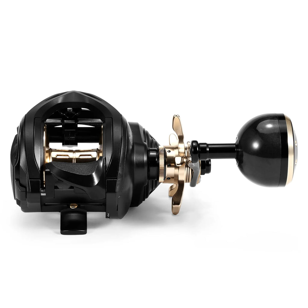 Carbon Fiber Baitcaster Fishing Reel, 9+1BB, 6.3:1 Gear Ratio, Magnetic Brake System U947706