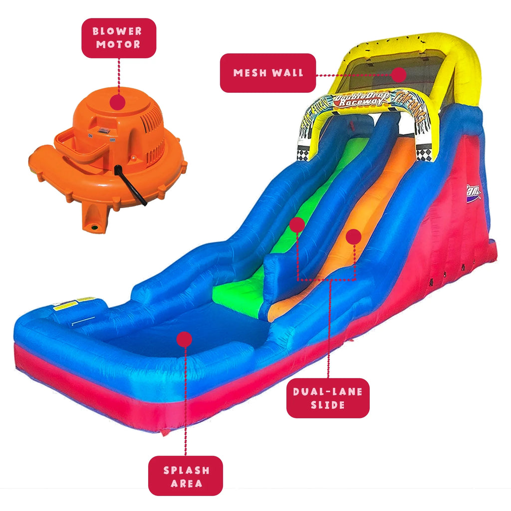 Double Drop 2 Lane Inflatable Water Slide L1844