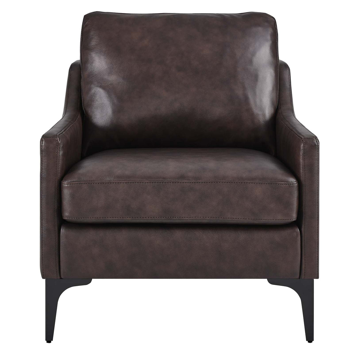 Brown Leather Armchair S9890