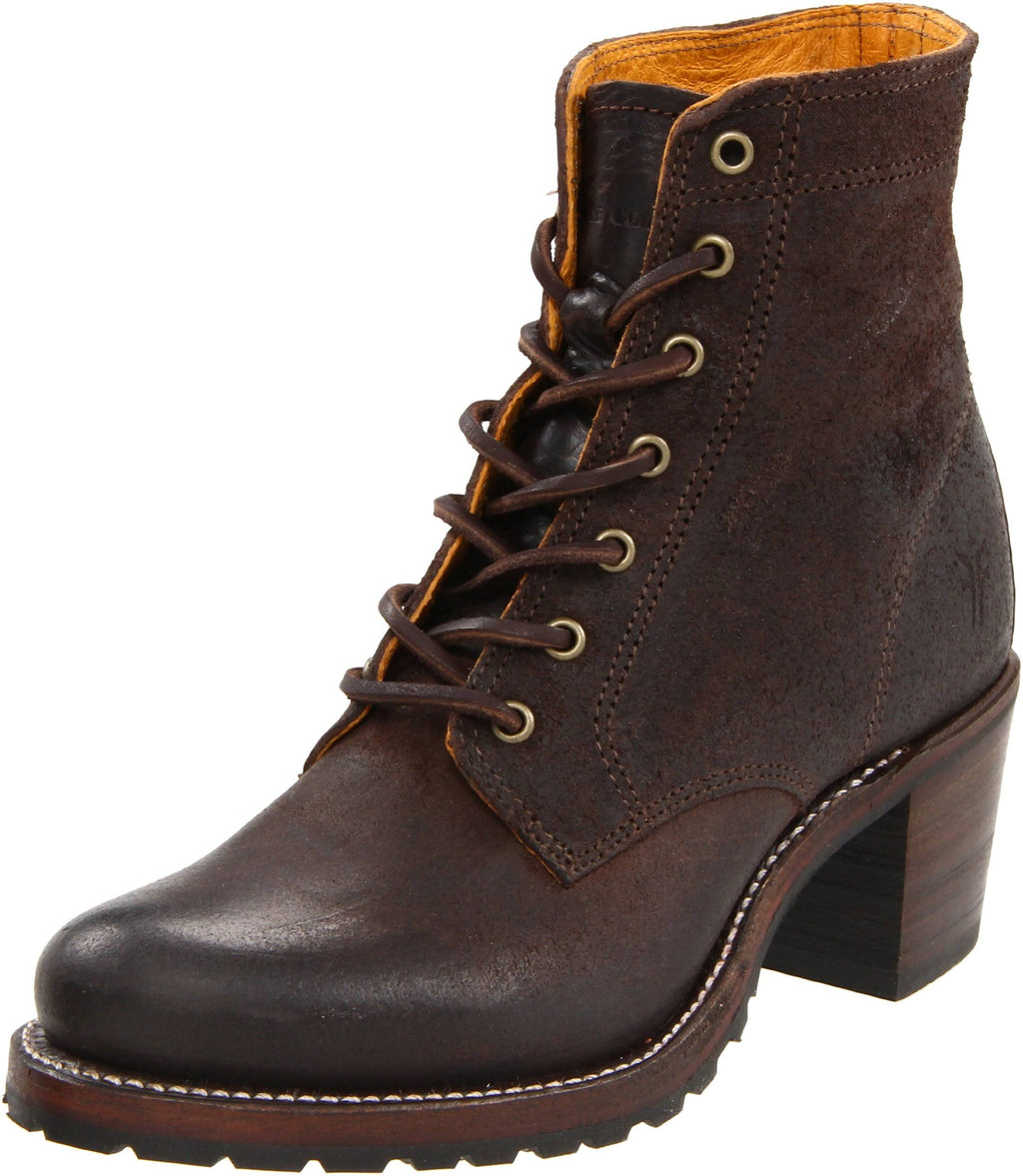 Dark Brown Lace Up Boots, Size 7.5 A108229