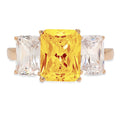 18K Yellow Gold Three-Stone Ring K988