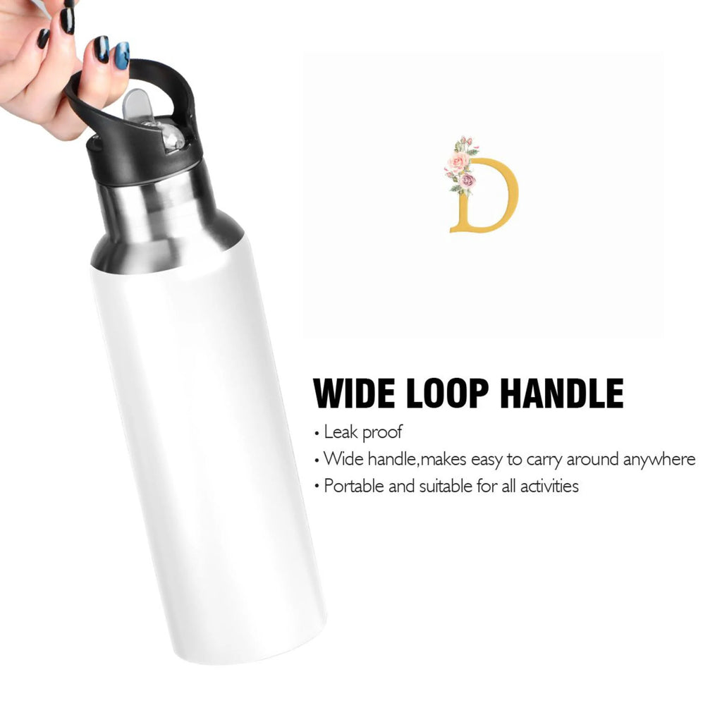 Stainless Steel Insulated Water Bottle with Straw Lid E835656