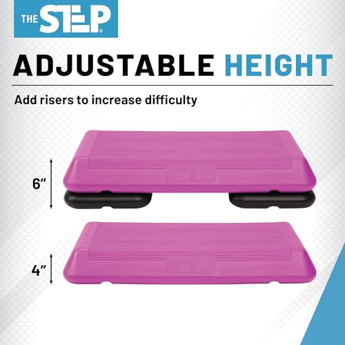 Exercise Step Platform with 2 Risers T605