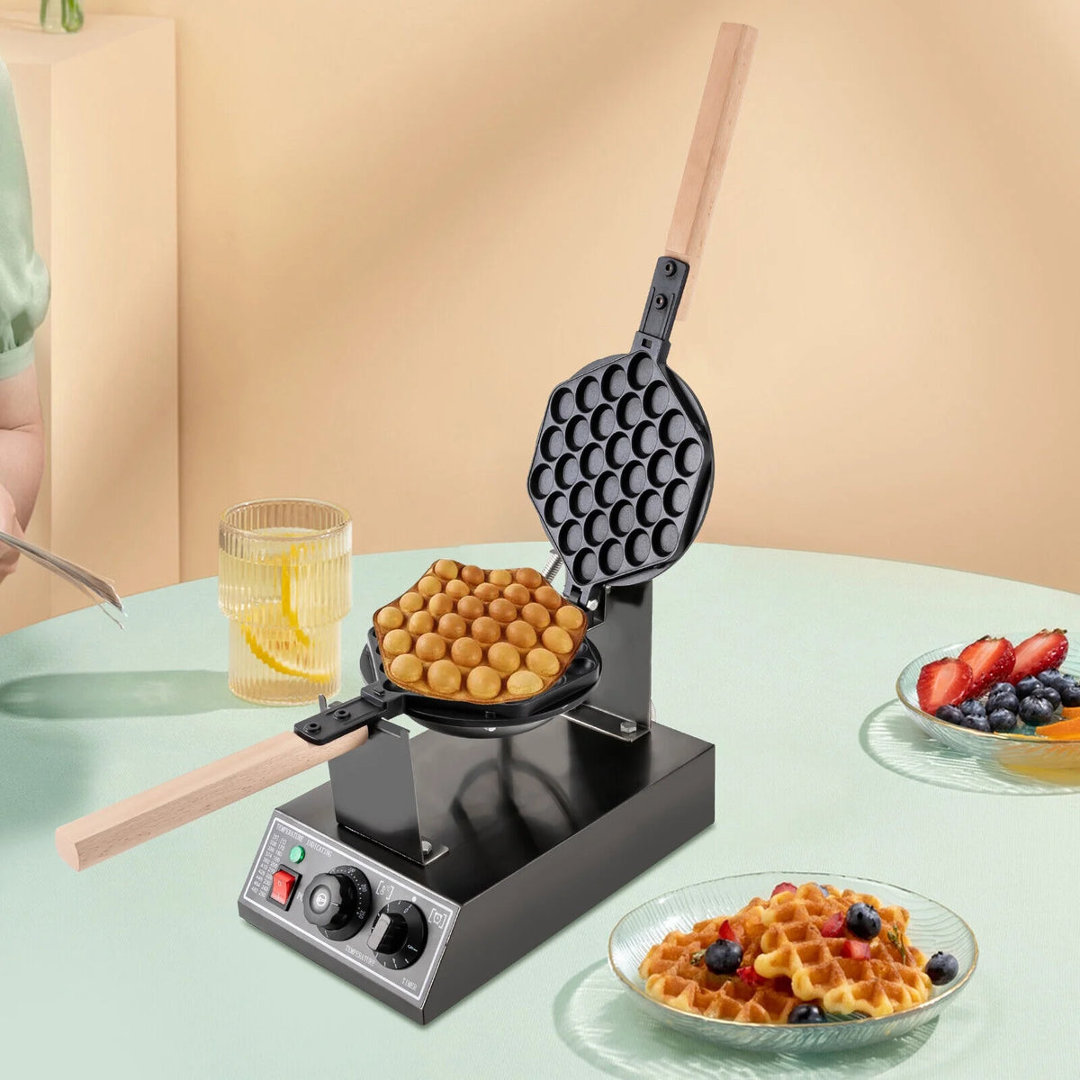 1400W Nonstick Stainless Electric Waffle Maker R927358
