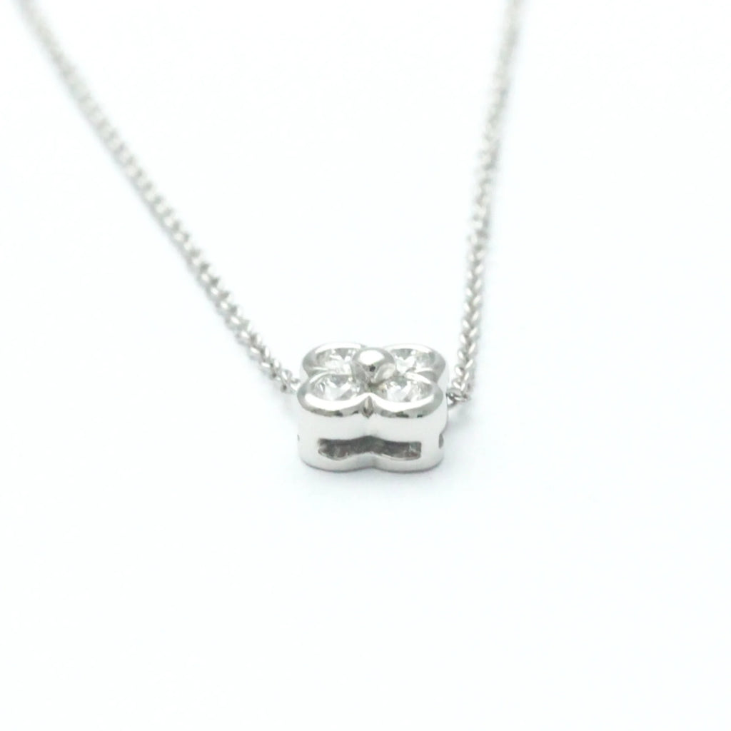 Platinum Diamond Bezel Set Necklace A580244